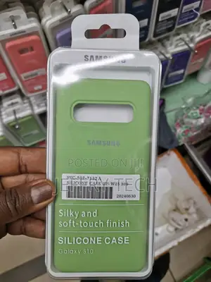 Samsung Galaxy S10 Case, Soft Silicone Phone Cover -Green
