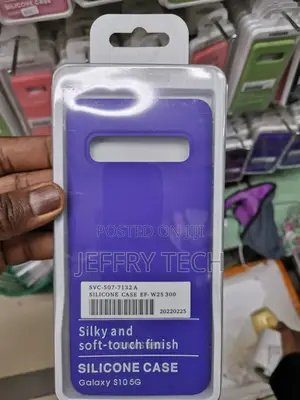 Samsung Galaxy S10 5G Soft Silicone Back Phone Case-Blue
