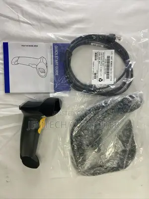 Zebra Symbol Barcode Scanner Kit LS2208 USB With Stand