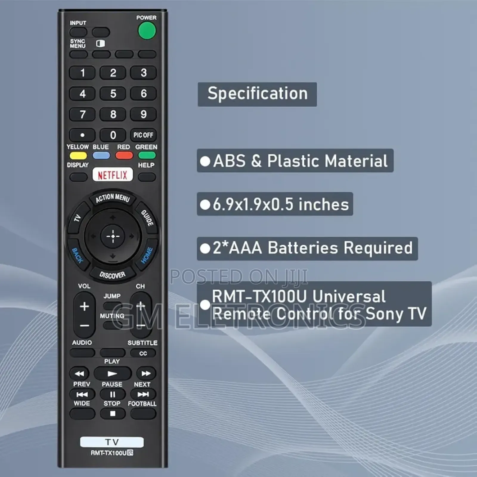Universal Remote;Sony Bravia Smart LCD LED HD TVS RMT-TX100U