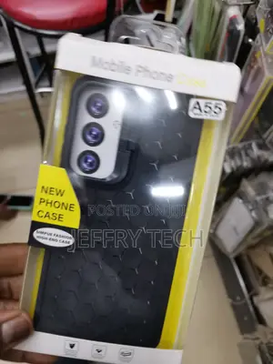 Shockproof Honeycomb Case for Samsung Galaxy A55-Black