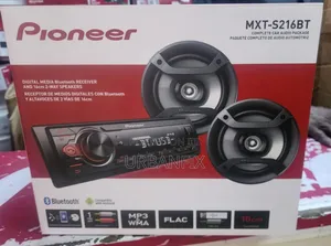 Pioneer MXT-S216BT Car Radio With BT, and Free Speakers