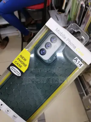 Samsung Galaxy A14 Honeycomb Case, Anti-Scratch-Green