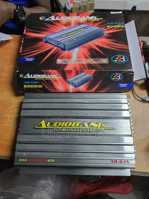 Audiobank 5000watts 4 Channel Powerful Amplifier