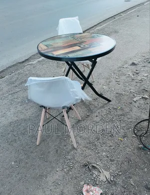 Indoor Dining Table With Two Dining Chairs