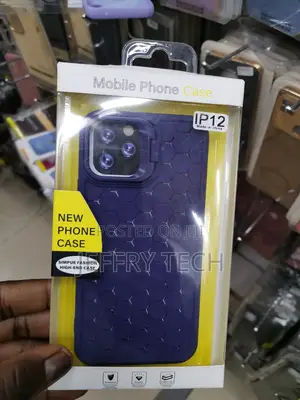 Apple iPhone 12 Pro Max Honeycomb Pattern Back Case-Purple