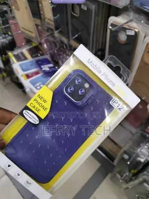 Apple iPhone 12 Pro Max Honeycomb Pattern Back Case-Purple