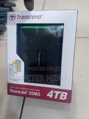 Transcend External HDD 4TB – Iron Grey