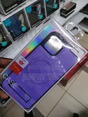 iPhone 12 Pro Leather Case With Magsafe,Kickstand-purple