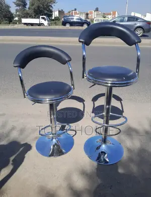 High Counter Stools With Stepping Ring.