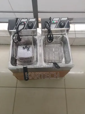 Premier Commercial Double Deep Fryer 6+6 Litres