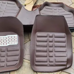 3pc Chocolate Brown 3pc Deep Dish Leather Mats