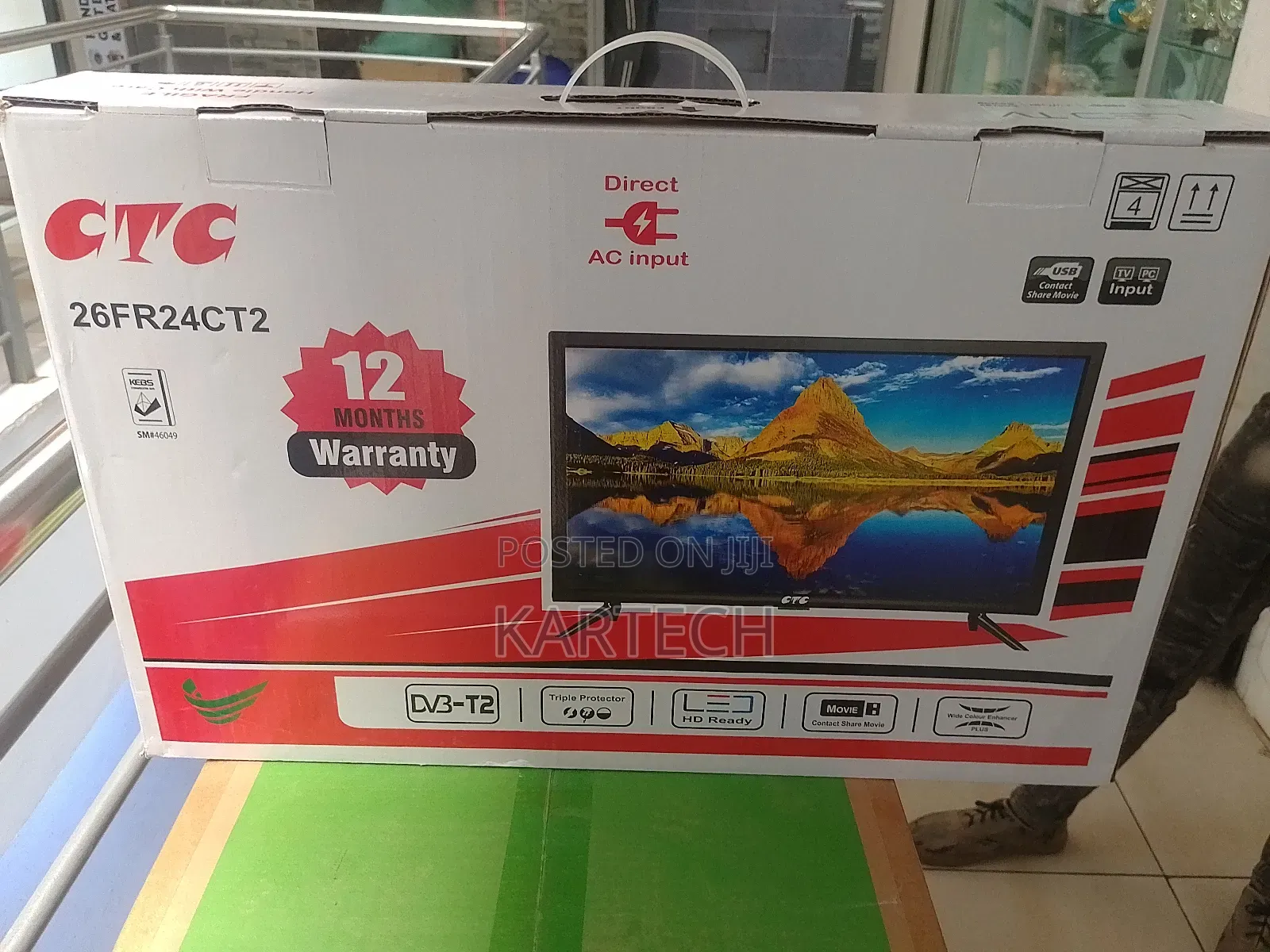 CTC 26" Digital Tv, Usb, HDMI VGA
