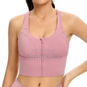 Yoga Sports Bras With Front Zipper