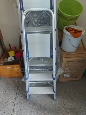 Step Aluminium Heavy Duty Ladder Blue, Silver