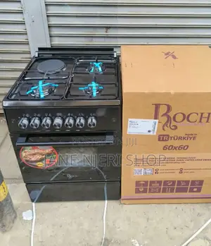 Roch Black 60×60 Standing 3+1 Gas Cooker R/Ch