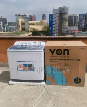 White Von 13kgs Washing Machine VN/Wm13kg