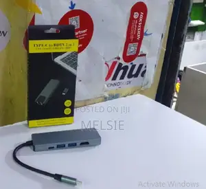 5 in 1new Type C to Hd)Usb Splitter Multi USB C Hub Usb3.0