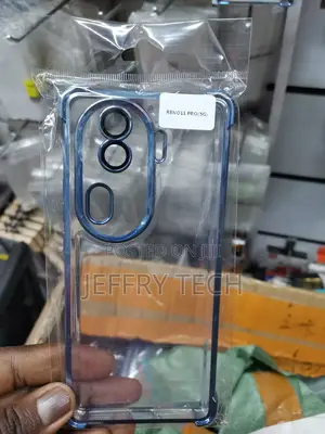 Transparent Cover for Oppo Reno 11 Pro 5g ,Blue Bumper