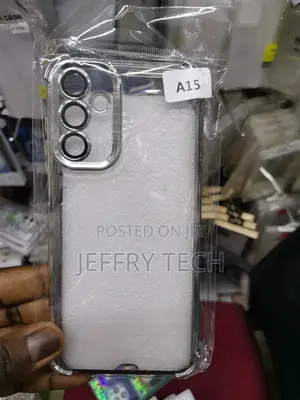 Case for Samsung Galaxy A15 Transparent Cover-Gray Edge