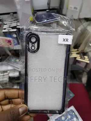 iPhone XR Clear Apple Back Case Shockproof-Black Edge