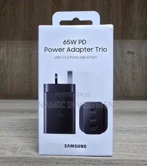 Samsung 65w Pd Power Adapter Trio With 2xusb-C and 1xusb-A