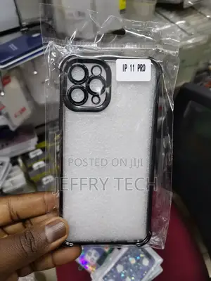 iPhone 11 Pro Clear Silicone Tranparent With Black Edge