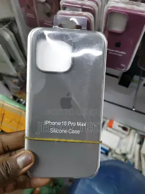 Silicone Shockproof Phone Case for iPhone 16 Pro Max -Gray