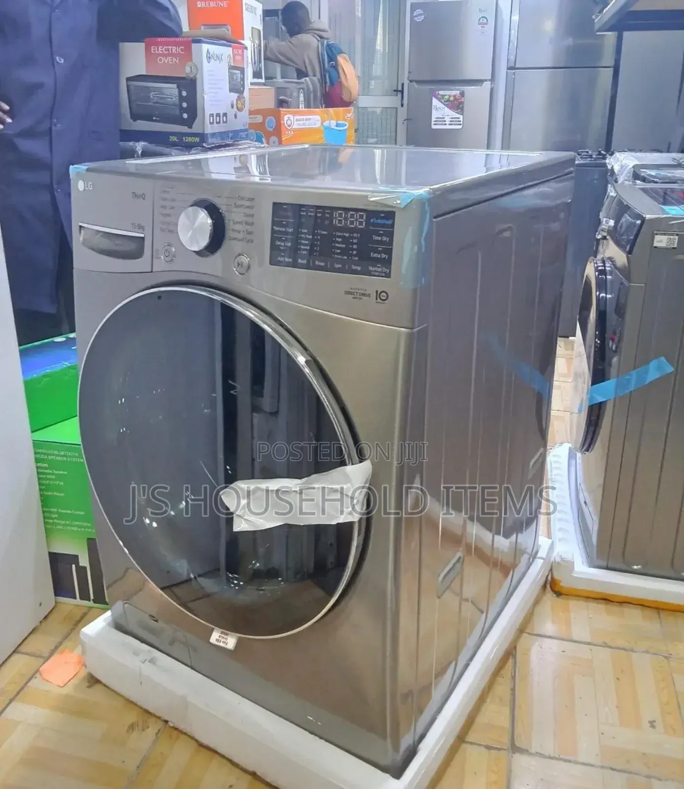 LG 15/8kgs Front Load Washing Machine