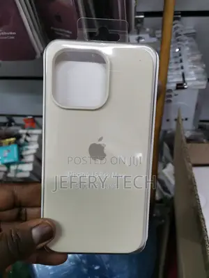 Silicone Case for Apple iPhone 15 Pro Max -Beige