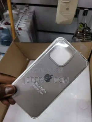iPhone 13 Pro Soft Silicone Shockproof Phone Case -Gray