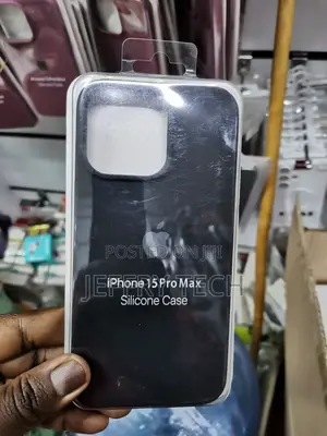 iPhone 15 Pro Max Case Soft Silicone Shockproof-black