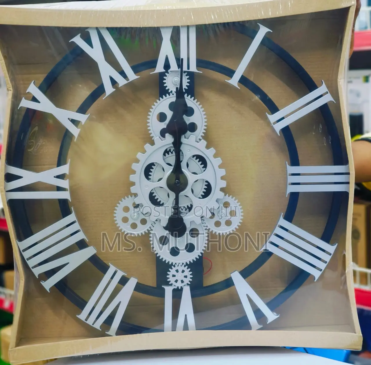 4 Gear Roman Vintage Wall Clock: