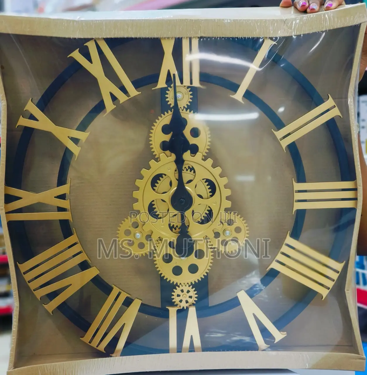 4 Gear Roman Vintage Wall Clock:-