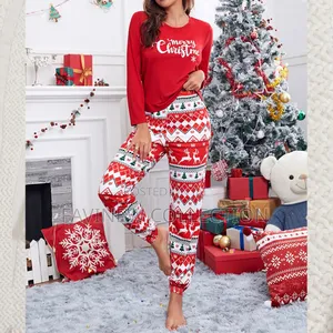 Ladies Christmas Pajamas Xmass Sleepwear Nightwear Outfits