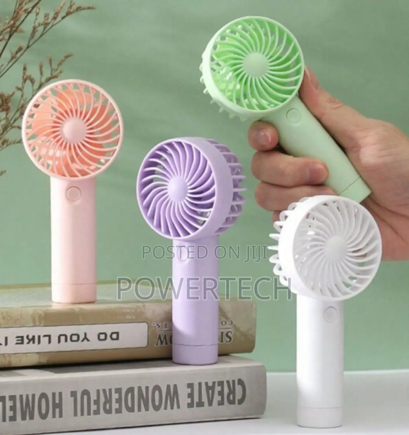 Portable Mini Fan, Rechargeable Hand Fan