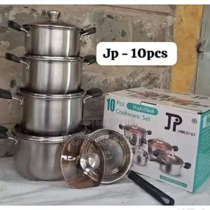 JP 10pcs Premium Quality Stainless Steel Cookware Sets .