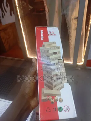 Jenga Wooden Block Tower Game * 54 PCS Jenga Block Game