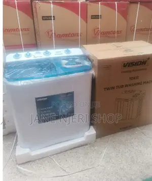 White 12kgs Vision Washing Machine v/N12kg