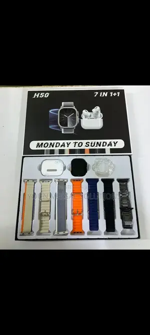H50 Ultra Smart Watch With Bluetooth Wireless Earphones