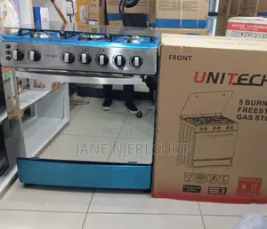 60*80 Unitech 5 Burner Standing Full Gas Cooker U/T
