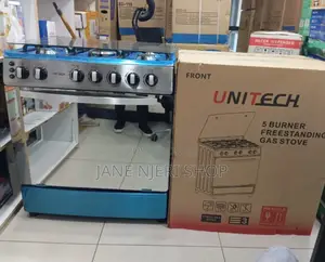60*80 Unitech 5 Burner Standing 4 Gas Cooker U/T