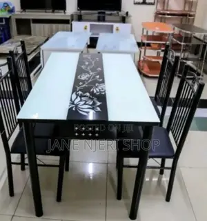 White Executive 4 Sitter Dinning E/D-01