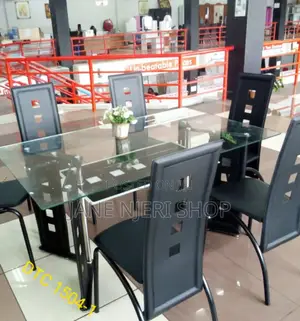 Executive 6 Sitter Glass Dinning Table DT-06
