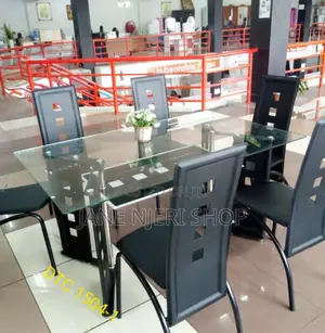 Executive 6 Sitter Glass Dinning DT-06
