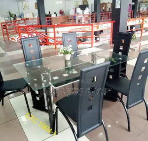 6 Sitter Glass Dinning Table DT-06