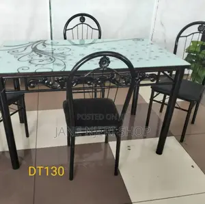 Executive White 4 Sitter Dinning Table DN-04