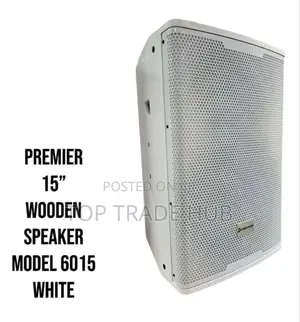 New Model Premier 6015 15 Inch White Wooden Speaker