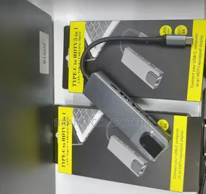 Type-C to HDTV 5 in 1 Multiport Adapter With Ethernet