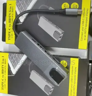 Type C Dock Station to HDMI +USB + LAN 5 Ports
